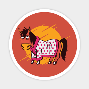 BATHROBE HORSE Magnet